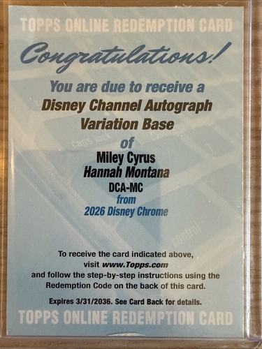 Topps chrome disney 2026 - chrome,